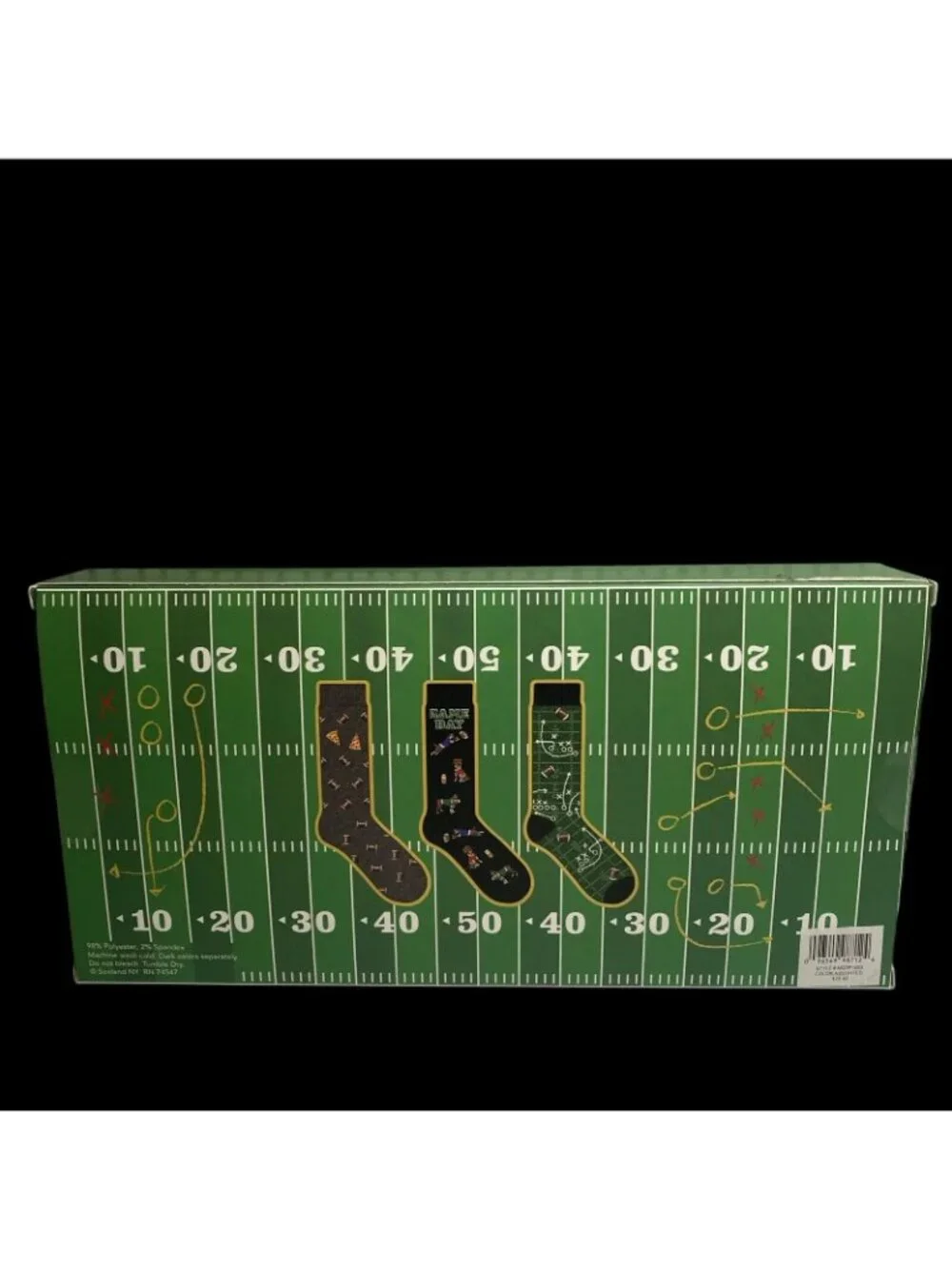 Men's Game Day Football Crew Socks Gift Set - Size 6-12 - New in Box